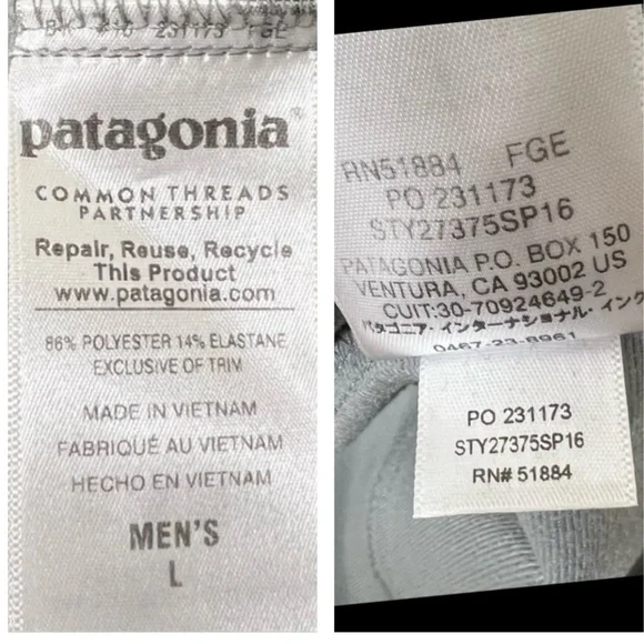 Patagonia Men’s Sidesend Jacket Soft Shell Outerwear Gray Size L - Picture 13 of 16